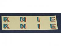 Decalsatz 1:87 2x Knie Schrift 58mm x 6mm