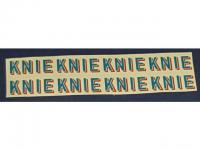 Decalsatz 1:87 8x Knie Schrift 18mm x 7mm