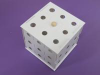 3D Labyrinthwürfel Bausatz Weiss