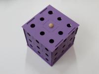 3D Labyrinthwürfel Violett