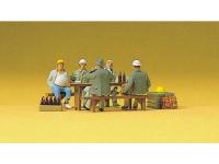 Figuren Bauarbeiter in der Pause