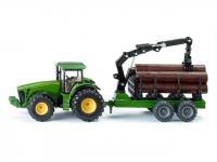 John Deere 8430 mit Forstsanhänger