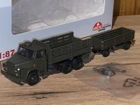 Schweizer Armee Henschel 3a mit Brügi Anhänger
